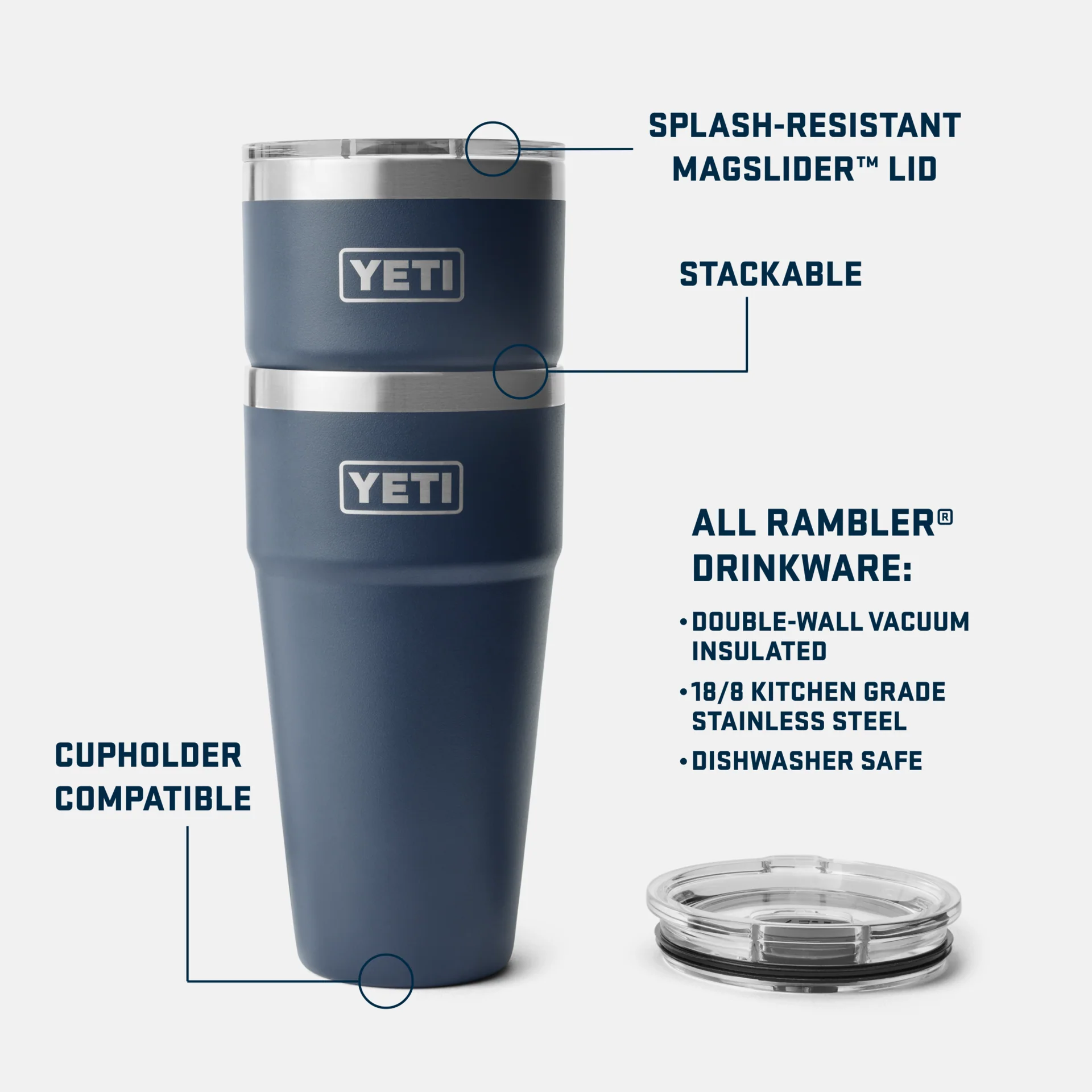 Rambler® 30 oz (887 ml) Stackable Cup - Image 4